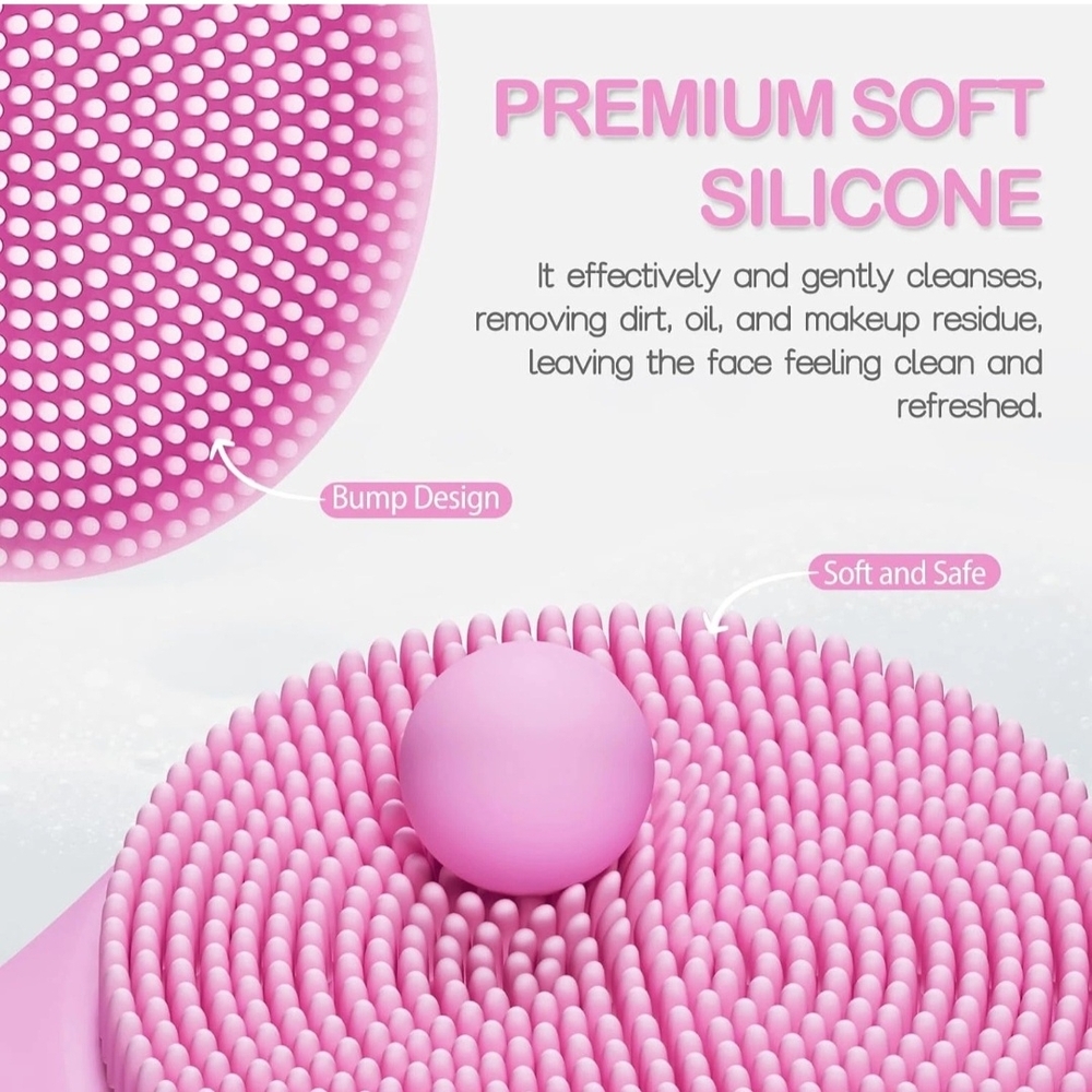 NEW Pritech Sonic Facial Cleansing Brush β Heated Silicone Deep Clean & Glow! - Picture 6 of 7